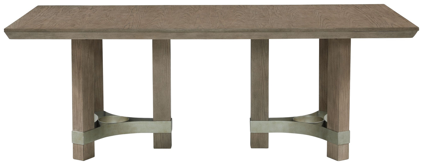 Chrestner - Rectangular Dining Room Table - Gray