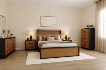 Kozmour - Bookcase Complete Bed Frame