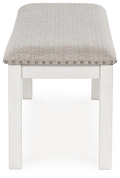 Robbinsdale - Large Upholstered Dining Room Bench - Antique White