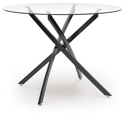 Pharwynn - Round Dining Room Table - Black