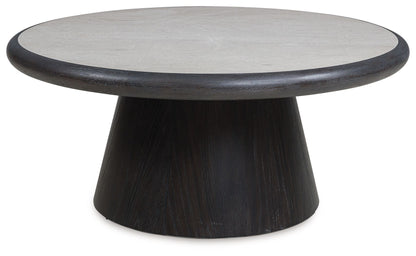 Bracken - Round Cocktail Table - French Black