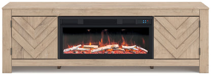 Cayboni - LG TV Stand With Fireplace Option