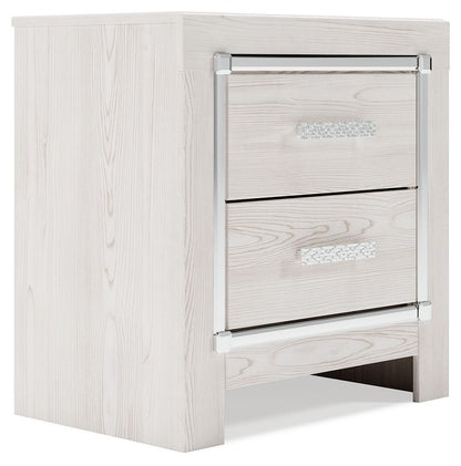 Altyra - Two Drawer Night Stand - White