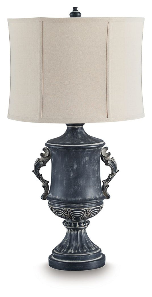 Morvanford - Poly Table Lamp - Antique Black