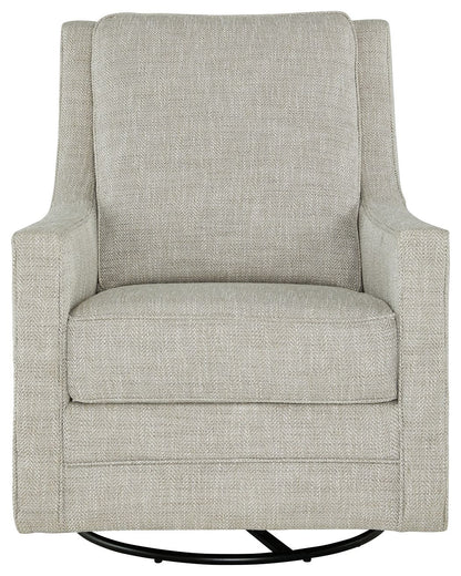 Kambria - Swivel Glider Accent Chair - Fog