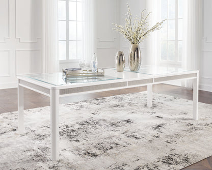 Chalanna - Rectangular Dining Room Extension Table - White