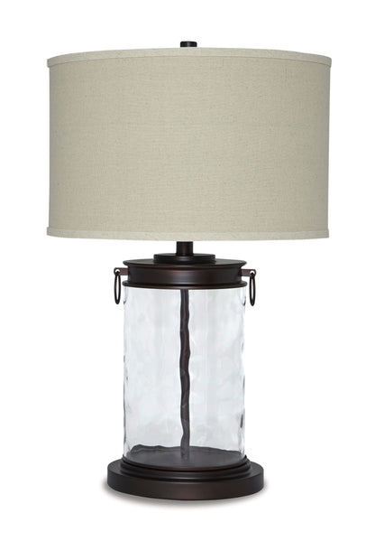 Tailynn - Glass Table Lamp  - Clear / Bronze Finish