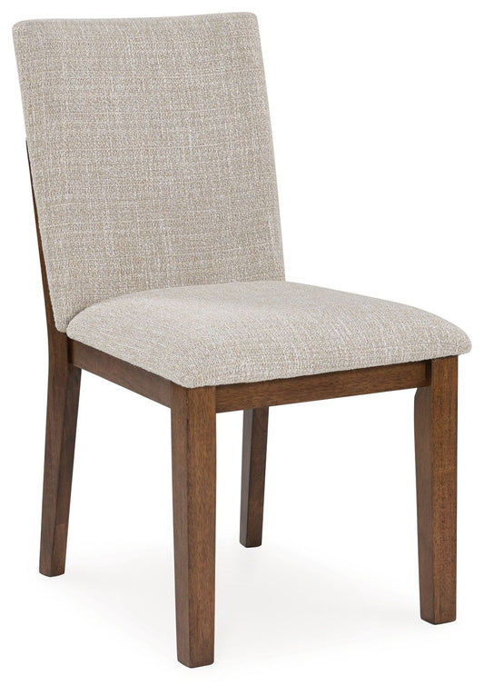 Kraeburn - Dining Upholstered Side Chair (Set of 2) - Beige / Brown