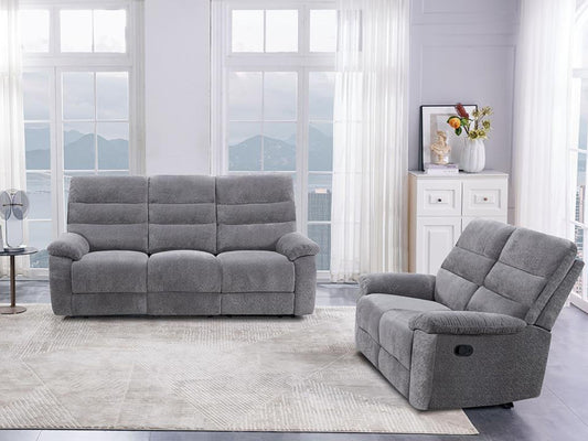 Manwah Manual Loveseat Cozy - Gunmetal