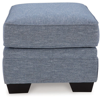 Carissa Manor - Ottoman - Denim