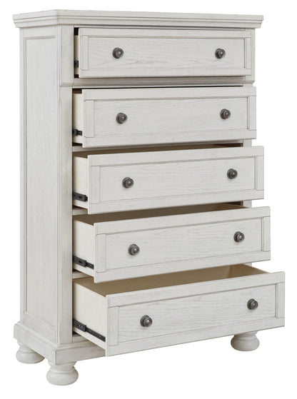 Robbinsdale - Five Drawer Chest - Antique White