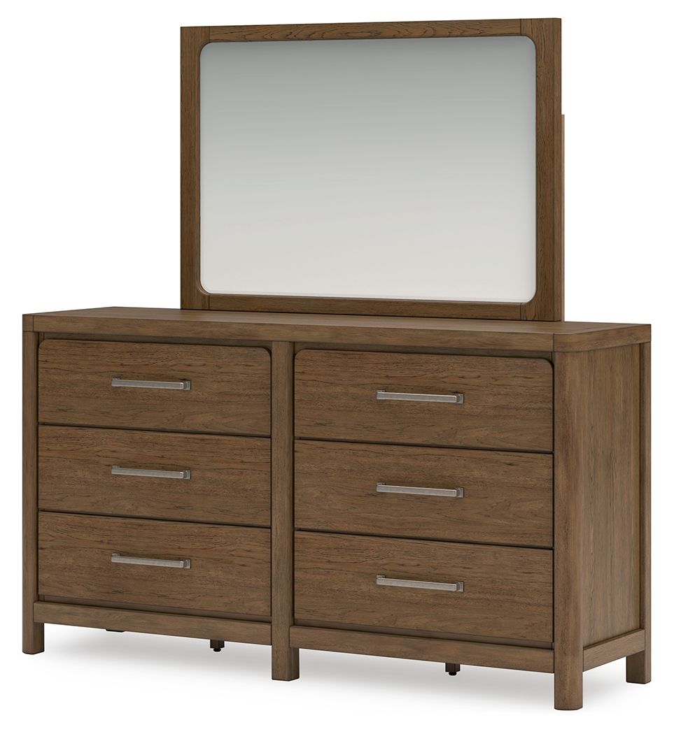 Cabalynn - Dresser And Mirror - Light Brown