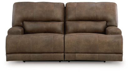 Beckley Place - 2 Seat Power Reclining Sofa With Adjustable Headrest - Earth