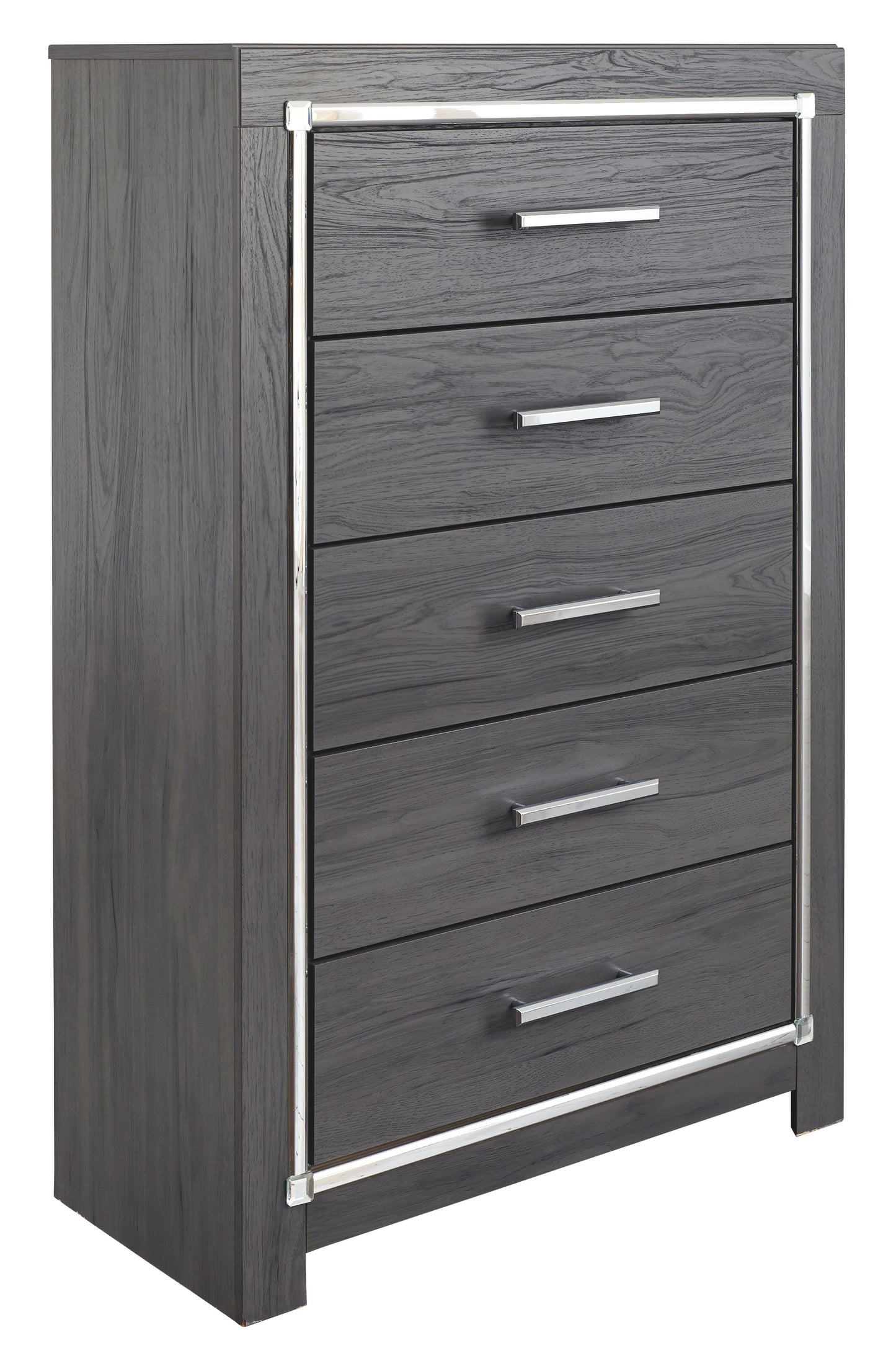 Lodanna - Five Drawer Chest - Gray