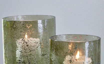 Clarkton - Candle Holder Set (Set of 2) - Green