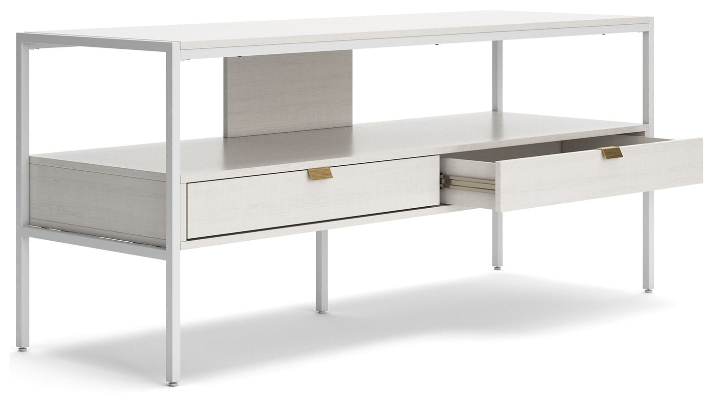 Deznee - Large TV Stand - White