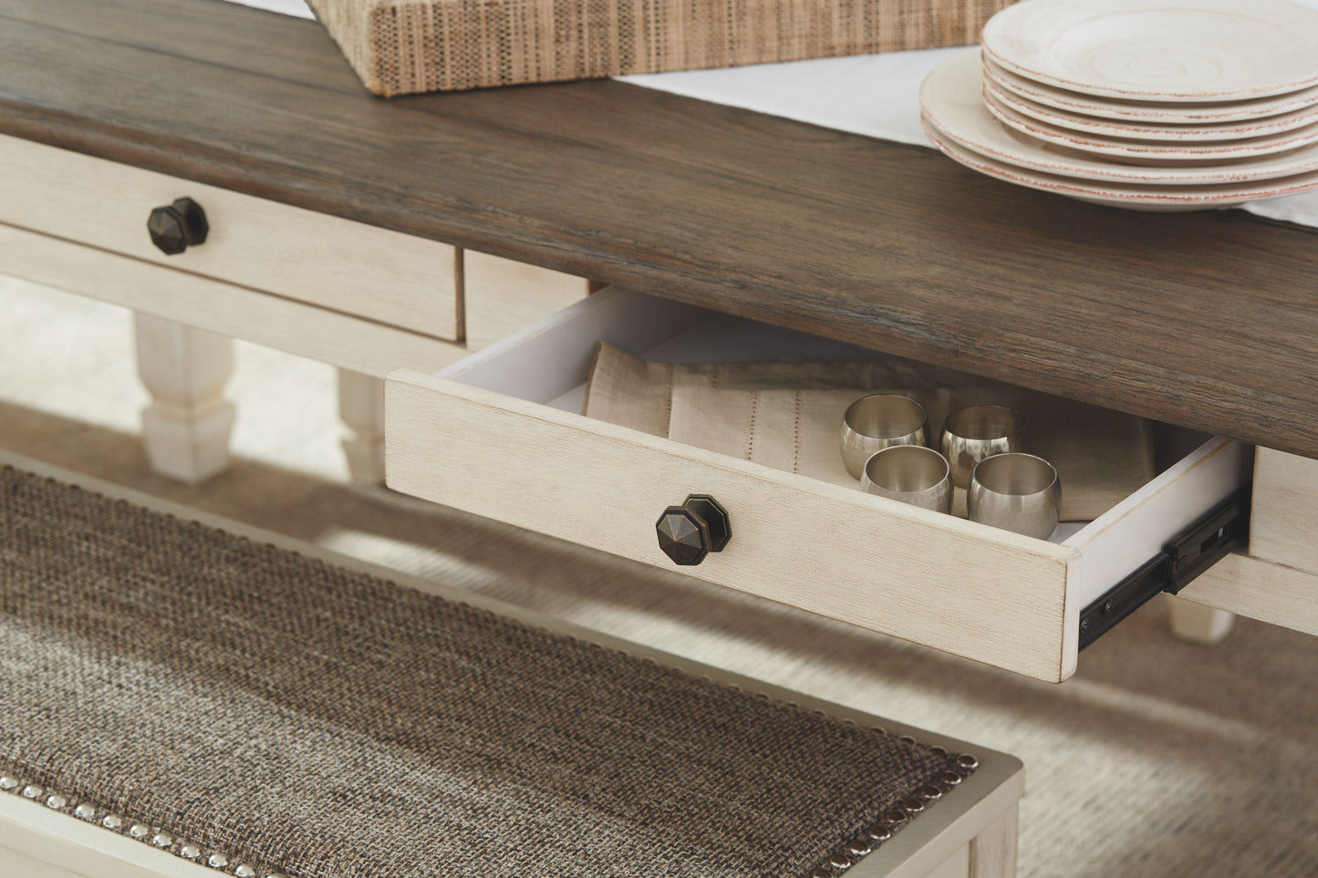 Bolanburg - Rectangular Dining Room Table - Beige