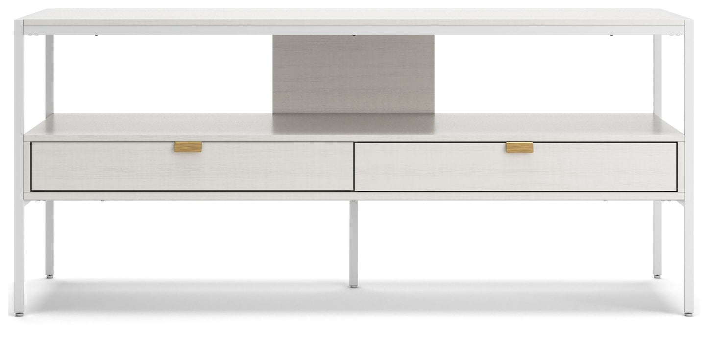 Deznee - Large TV Stand - White