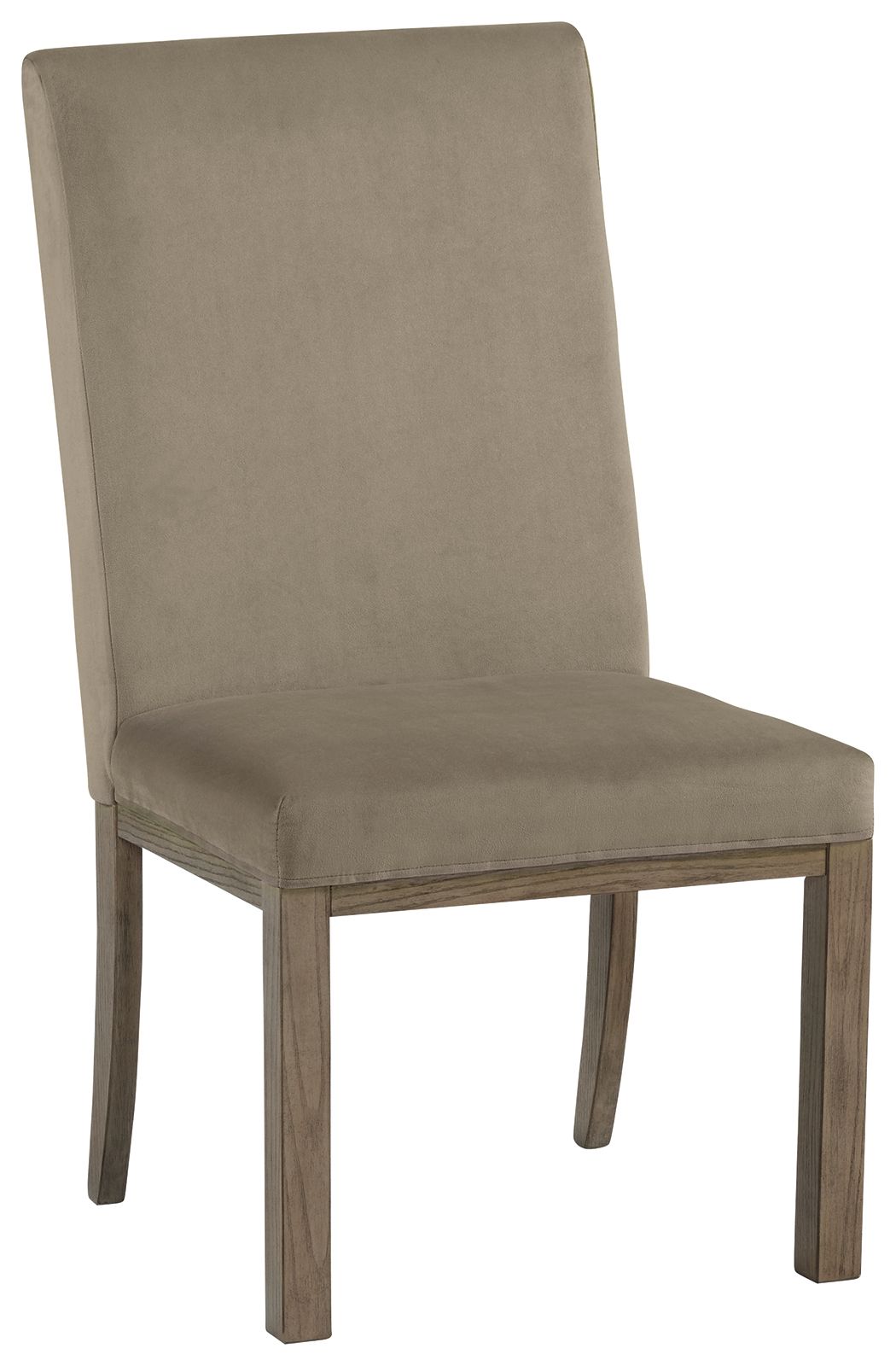 Chrestner - Dining UPH Side Chair (Set of 2) - Gray / Brown