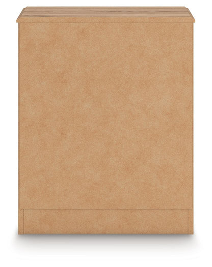 Aleaport - One Drawer Night Stand - Warm Brown