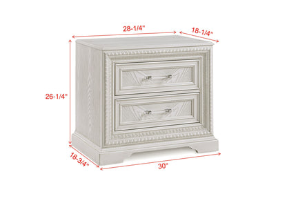 Alexandria - Accent Nightstand - White