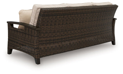 Monterey Point - Sofa With Cushion - Dark Brown
