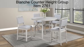 Blanche - 5 Piece Counter Dining Room Set - Antique White